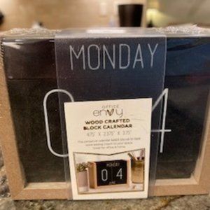 Wood Crafted Block Calendar